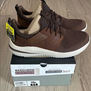 Skechers Men's Chocolate Brown Sneakers